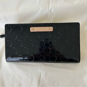 Kate Spade Embossed Black Wallet